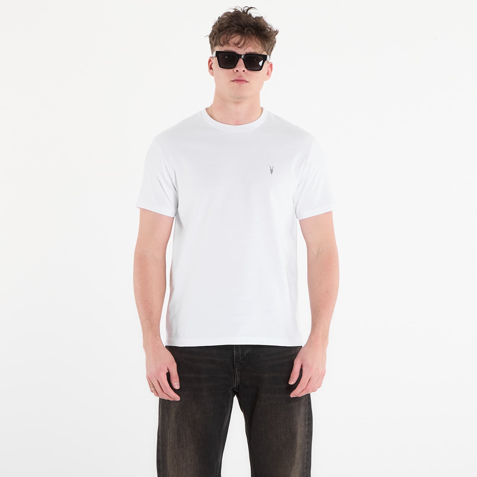 T-shirt AllSaints Dexter Ss Crew Optic White L