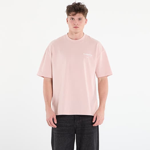 T-Shirt AllSaints Underground Ss Crew Sunbaked Pink