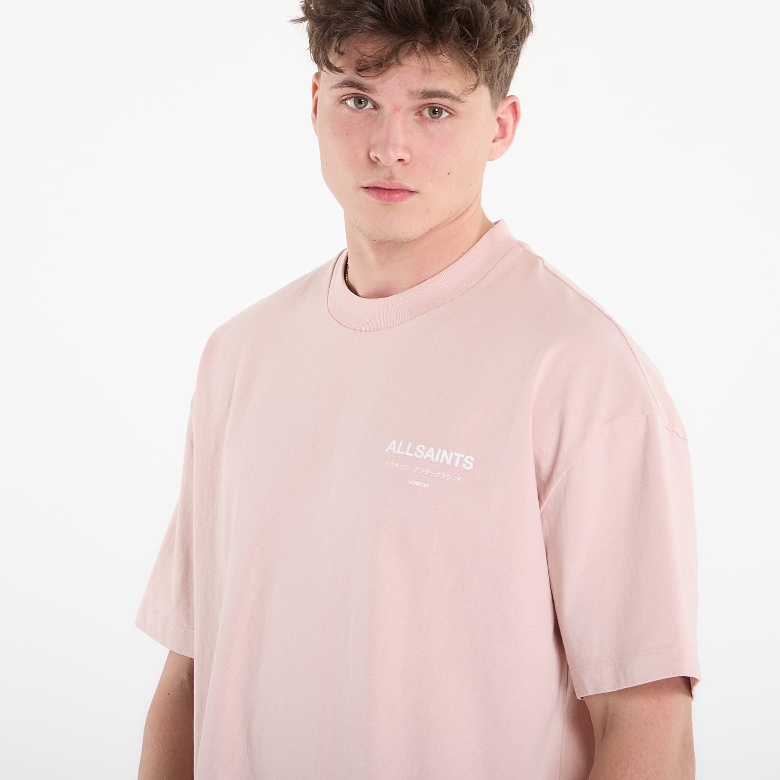 T-shirts AllSaints Underground Ss Crew Sunbaked Pink