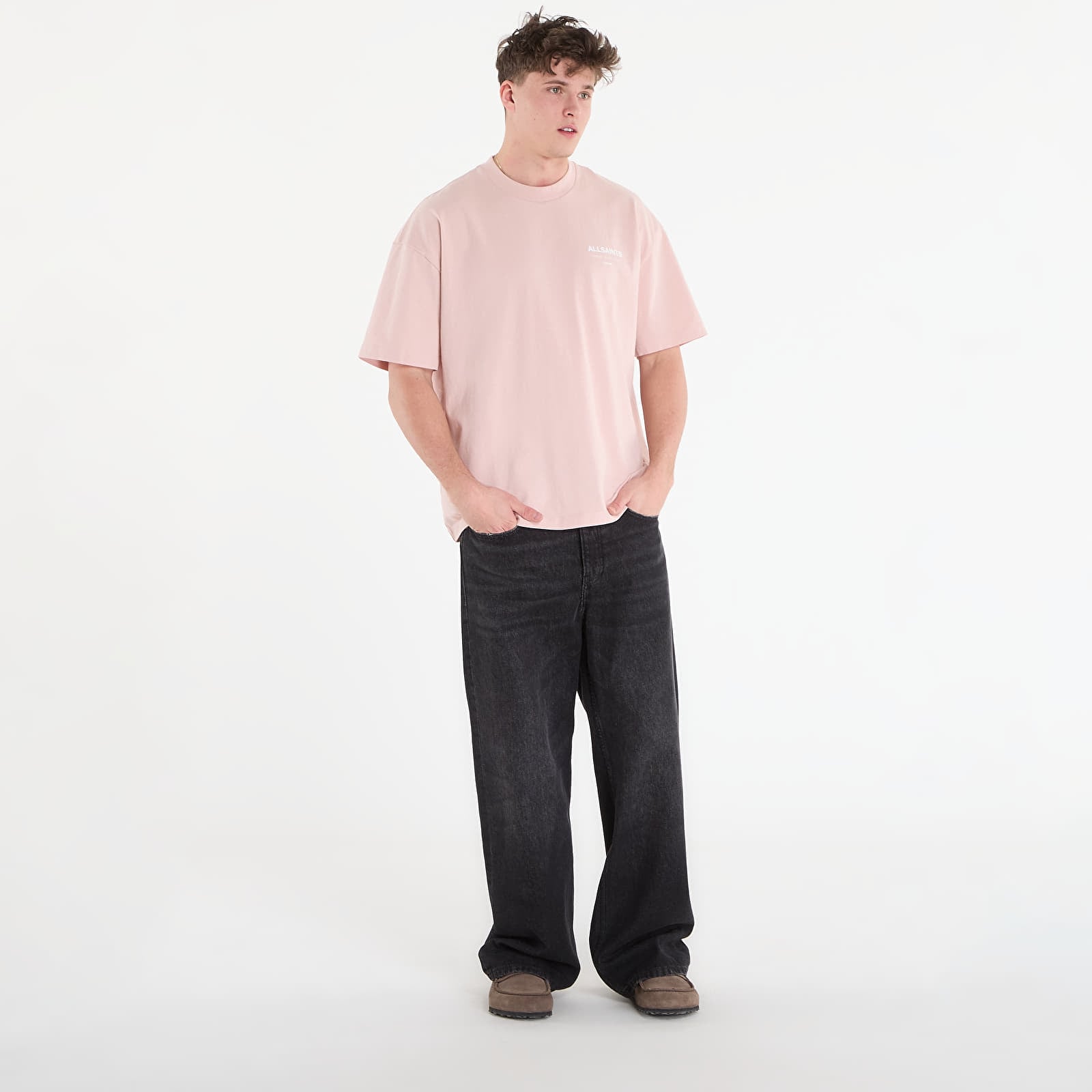 T-shirts AllSaints Underground Ss Crew Sunbaked Pink