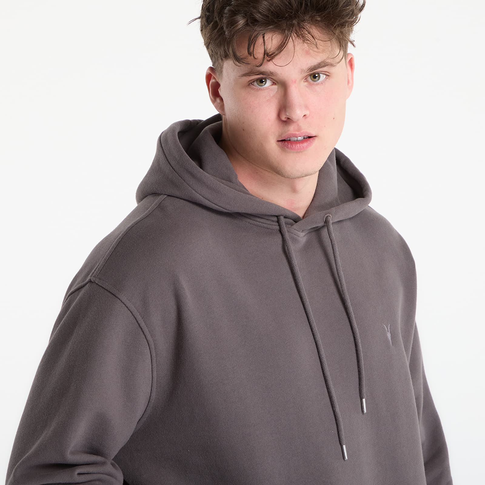 Džemperiai su gobtuvais ir džemperiai AllSaints Asher Oth Hoody Metal Grey