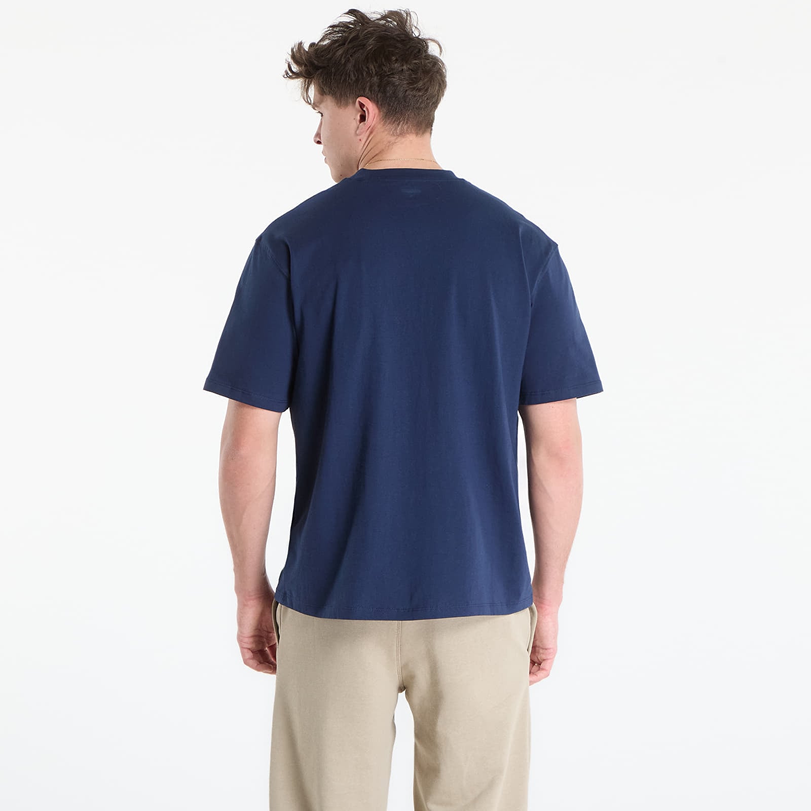 Majice i košulje GUESS Giano Cn Ss T-Shirt Silk Blue