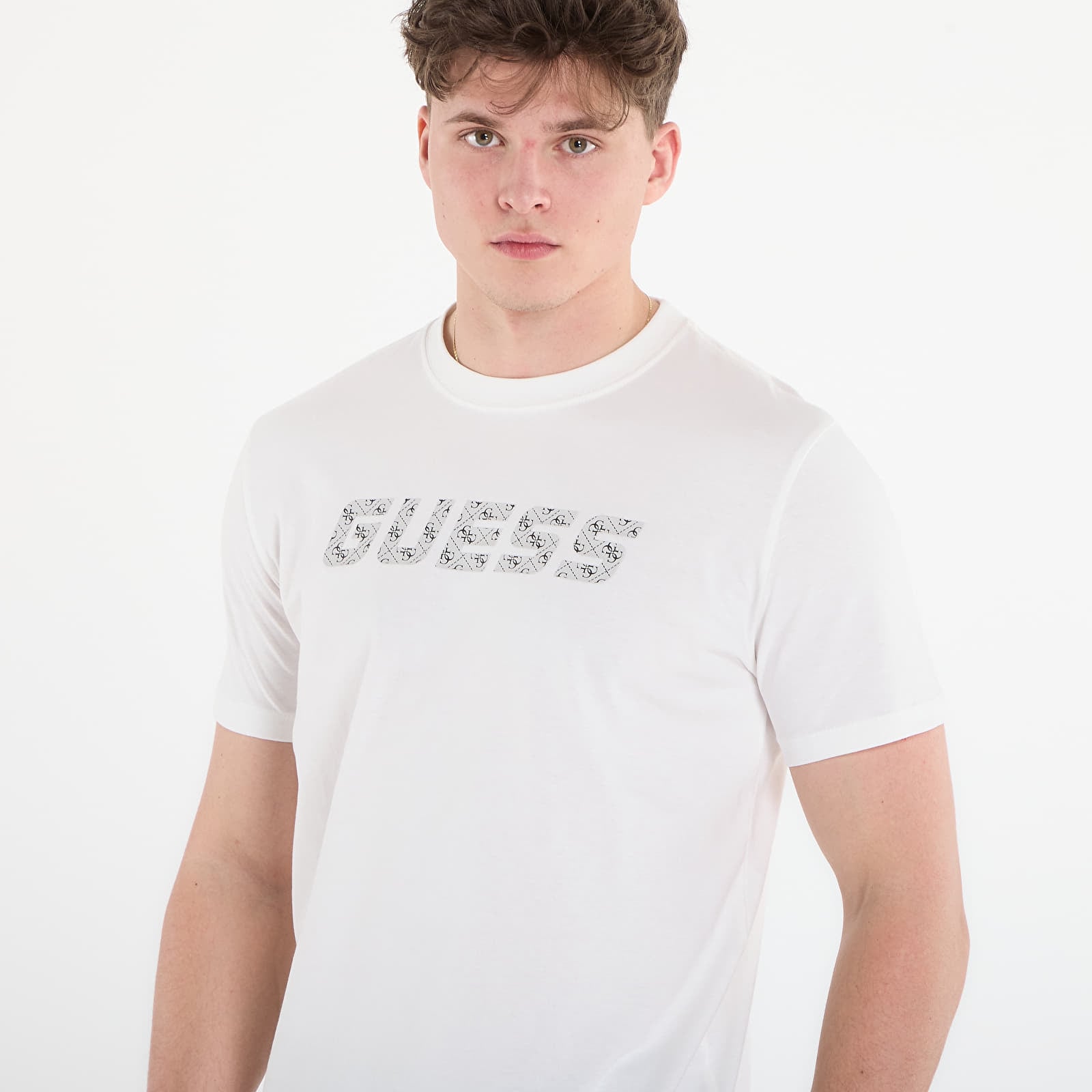 Majice i košulje GUESS Maska Cn Ss T-Shirt Salt White