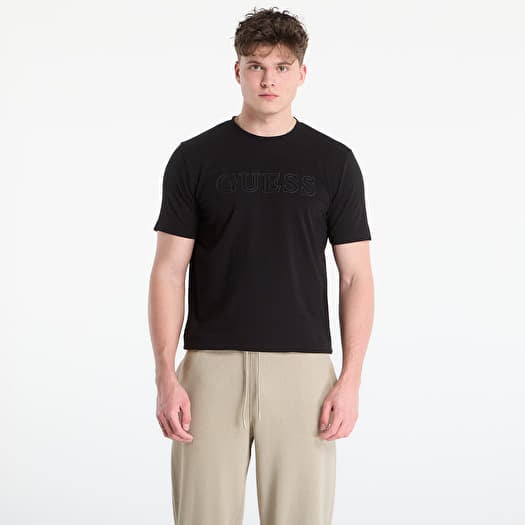 T-Shirt GUESS Ss Alphy T-Shirt Jet Black