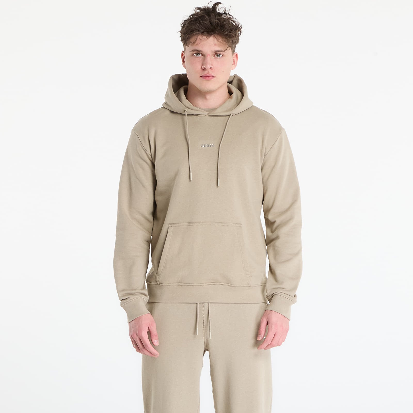 Sweatshirt GUESS Marzio Hoodie Sweatshirt Impact Grey M