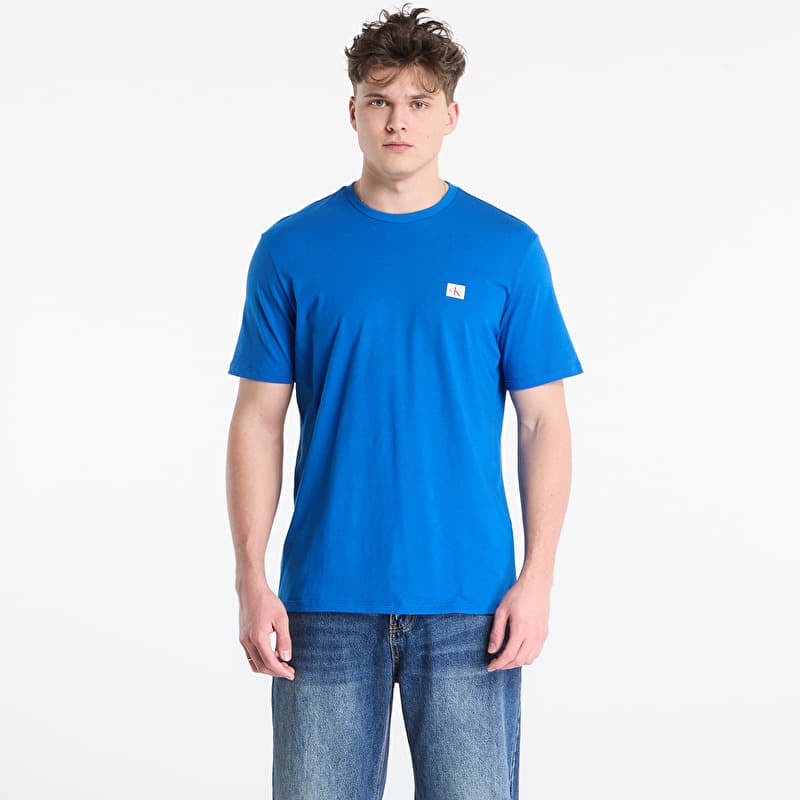 Marškinėliai Calvin Klein Jeans Ss Badge 30S Jersey Classic Tee Classic Blue