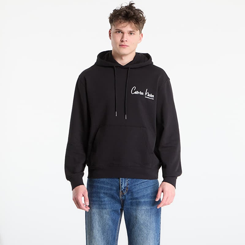 Mikina Calvin Klein Jeans Eu 350Terry Ck Graphic Hoodie Black