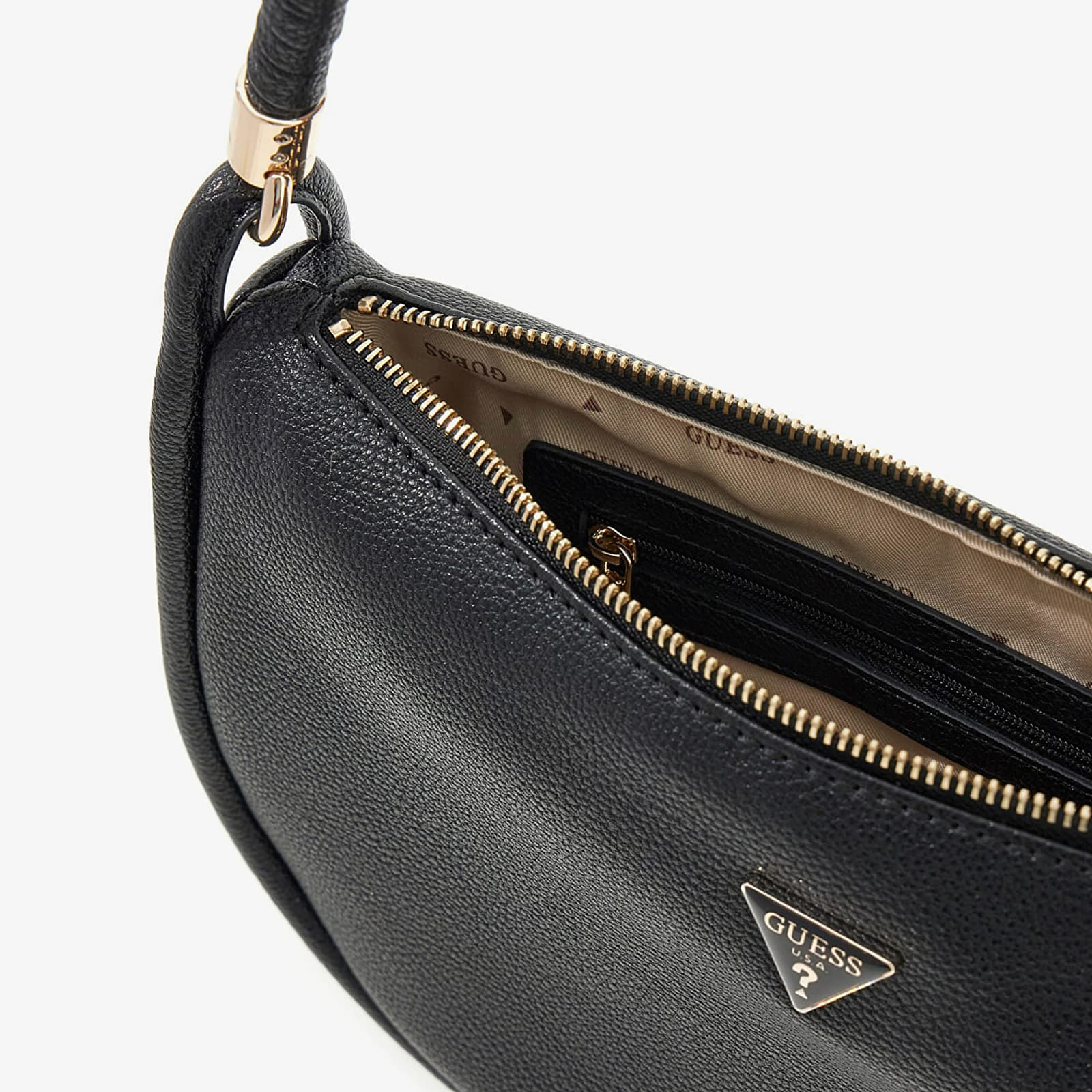 Kézitáskák GUESS Danya Hobo Shoulder Bag Black