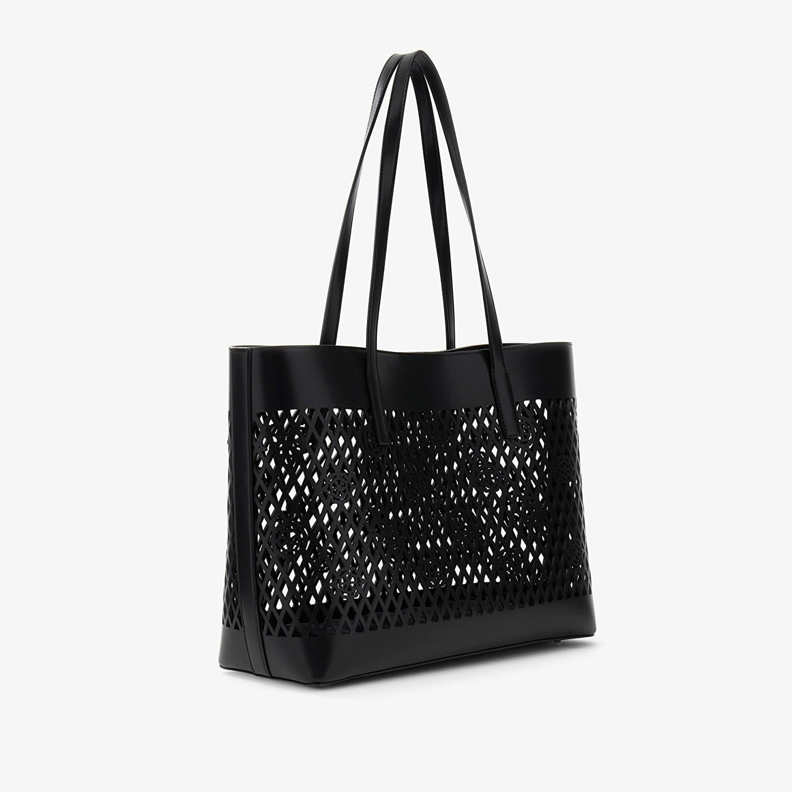 Genți de mână GUESS Letty 2 In 1 Tote Black