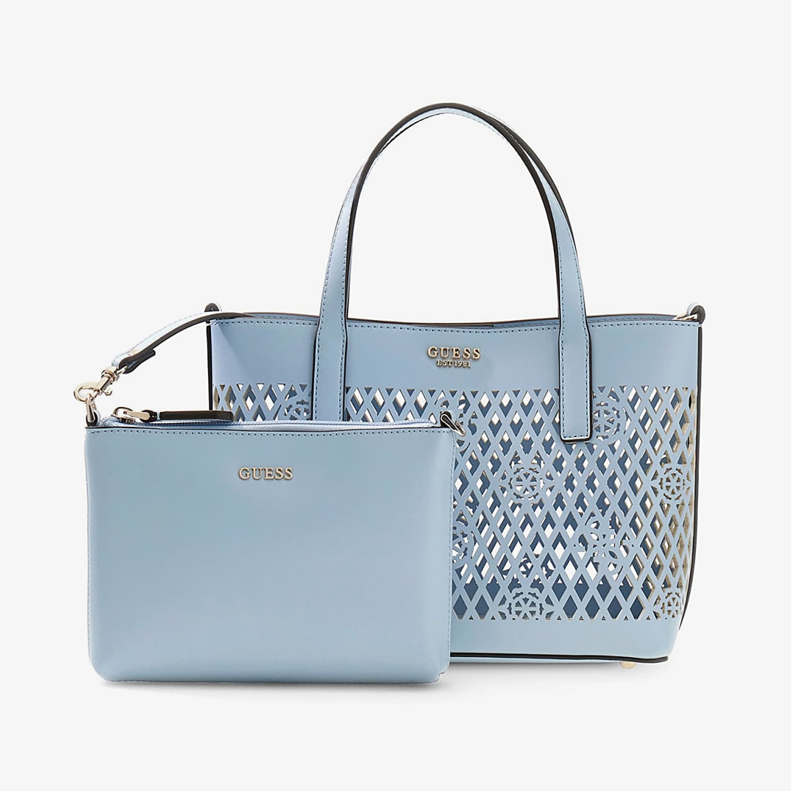 Handbags GUESS Letty 2 In 1 Mini Tote Aqua