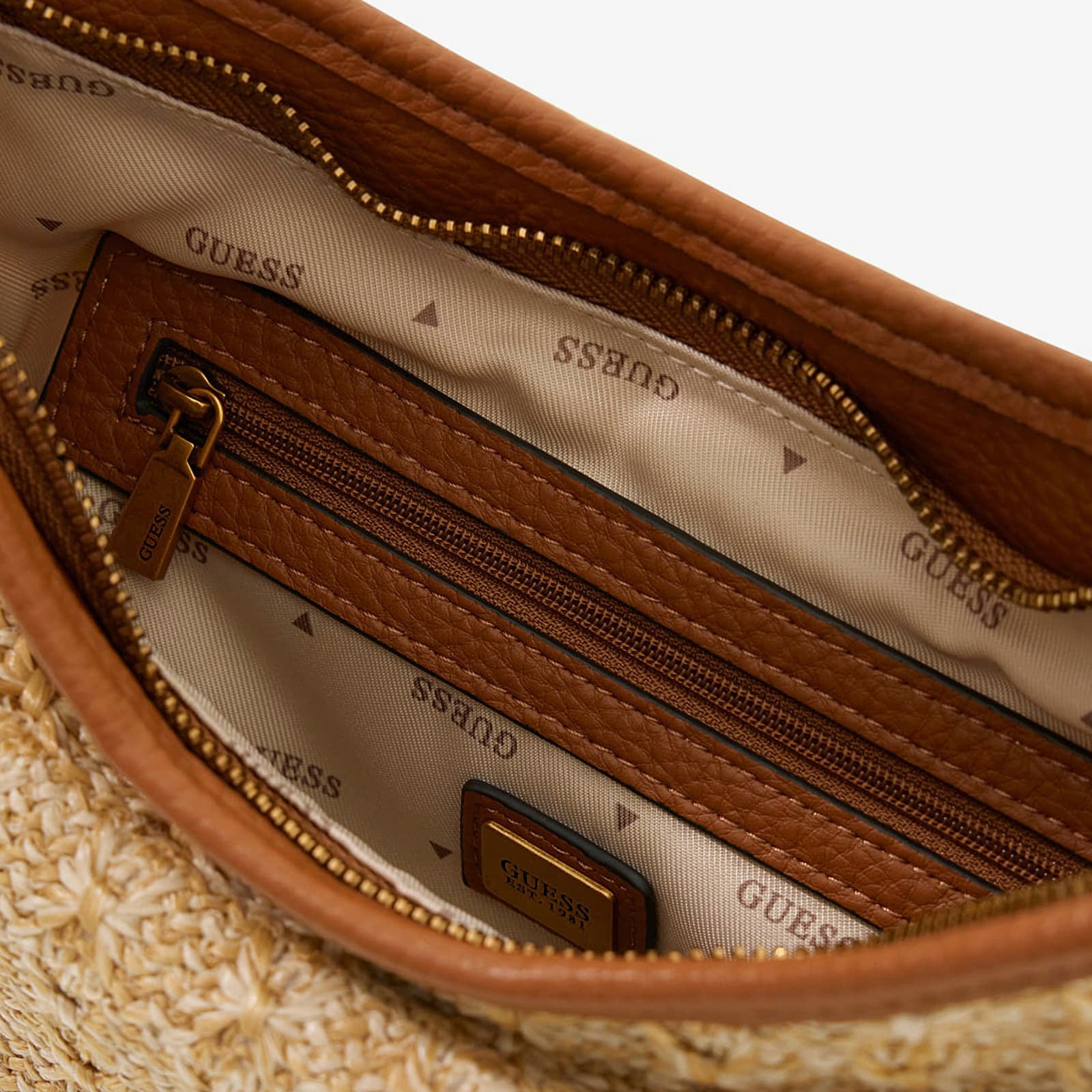 Handtaschen Guess Camden Mini Shoulder Bag Light Brown