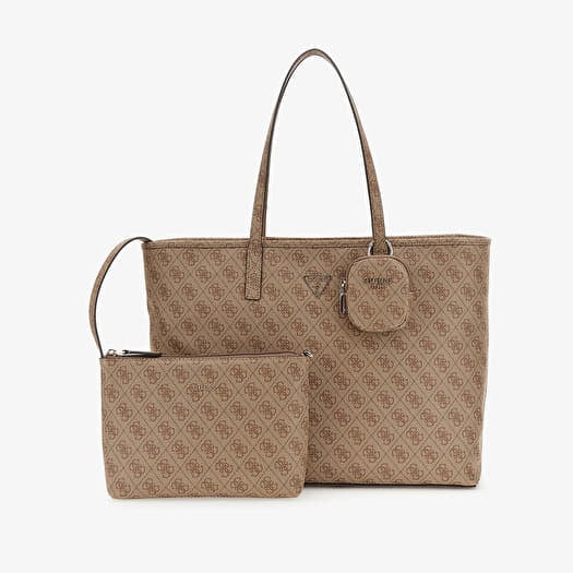 GUESS Power Play II Large Tech Tote Latte Logo