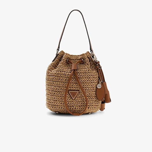 Guess Ofelia Top Handle Bucket Light Brown