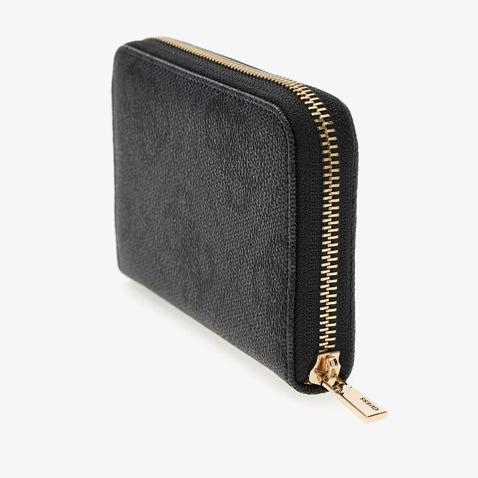 Men's wallets GUESS Janie Logo Slg Med Zip Around Coal Logo