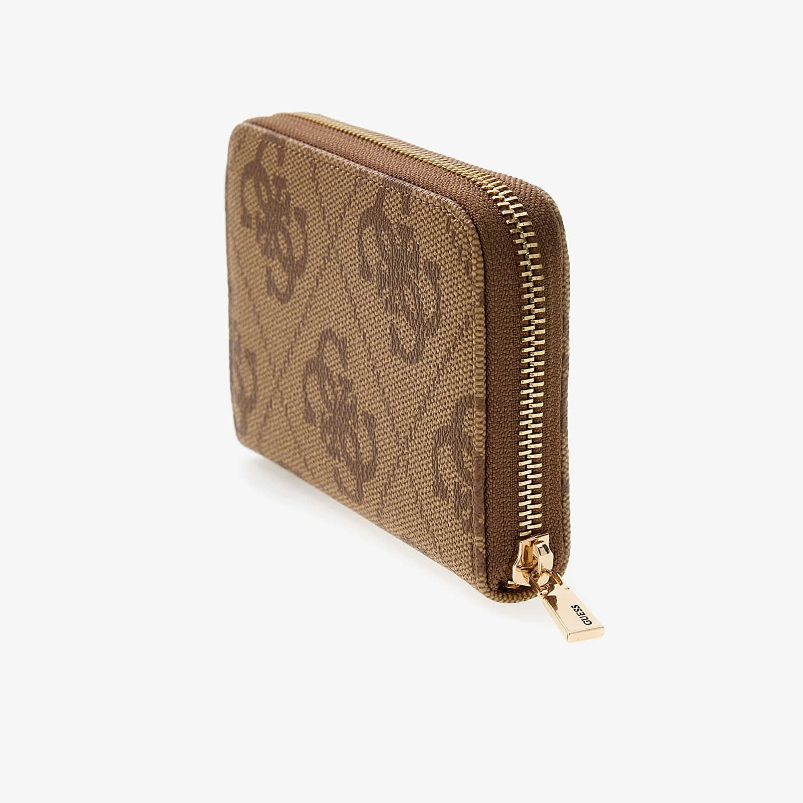 Men's wallets GUESS Janie Logo Slg Med Zip Around Latte Logo