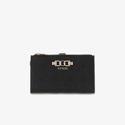 Wallet GUESS Anise Slg Double Zip Organizer Black Logo