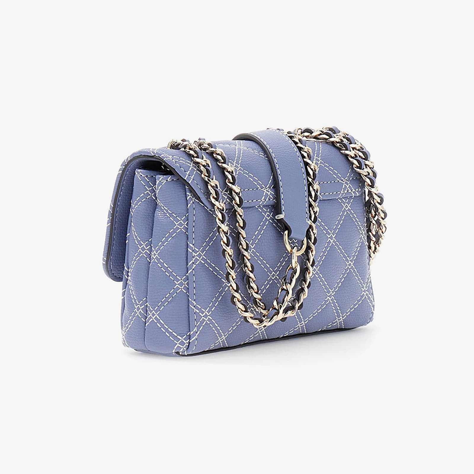 Torbice GUESS Giully II Mini 2 Comp Cvrt Flap Grey Blue