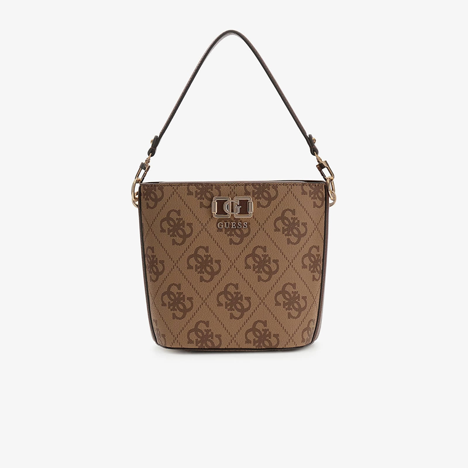 Sacs à main GUESS Karnilla Logo Bucket Latte Logo/Brown