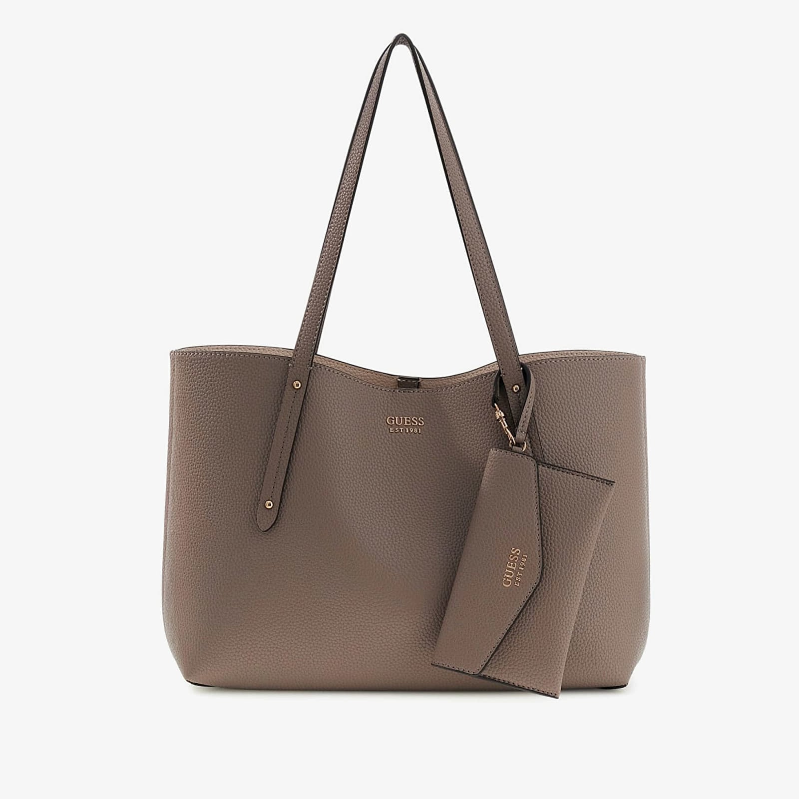 Torebki GUESS Brenton Tote Dark Taupe