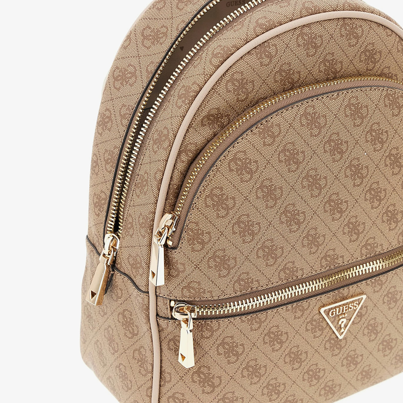 Nahrbtniki  GUESS Manhattan II Large Backpack Latte Logo