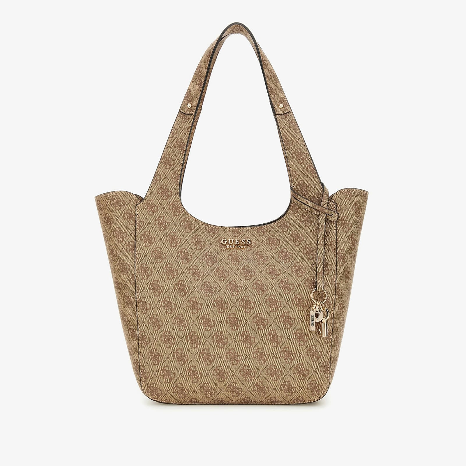 Sacs à main GUESS Calista 2 In 1 Tote Latte Logo