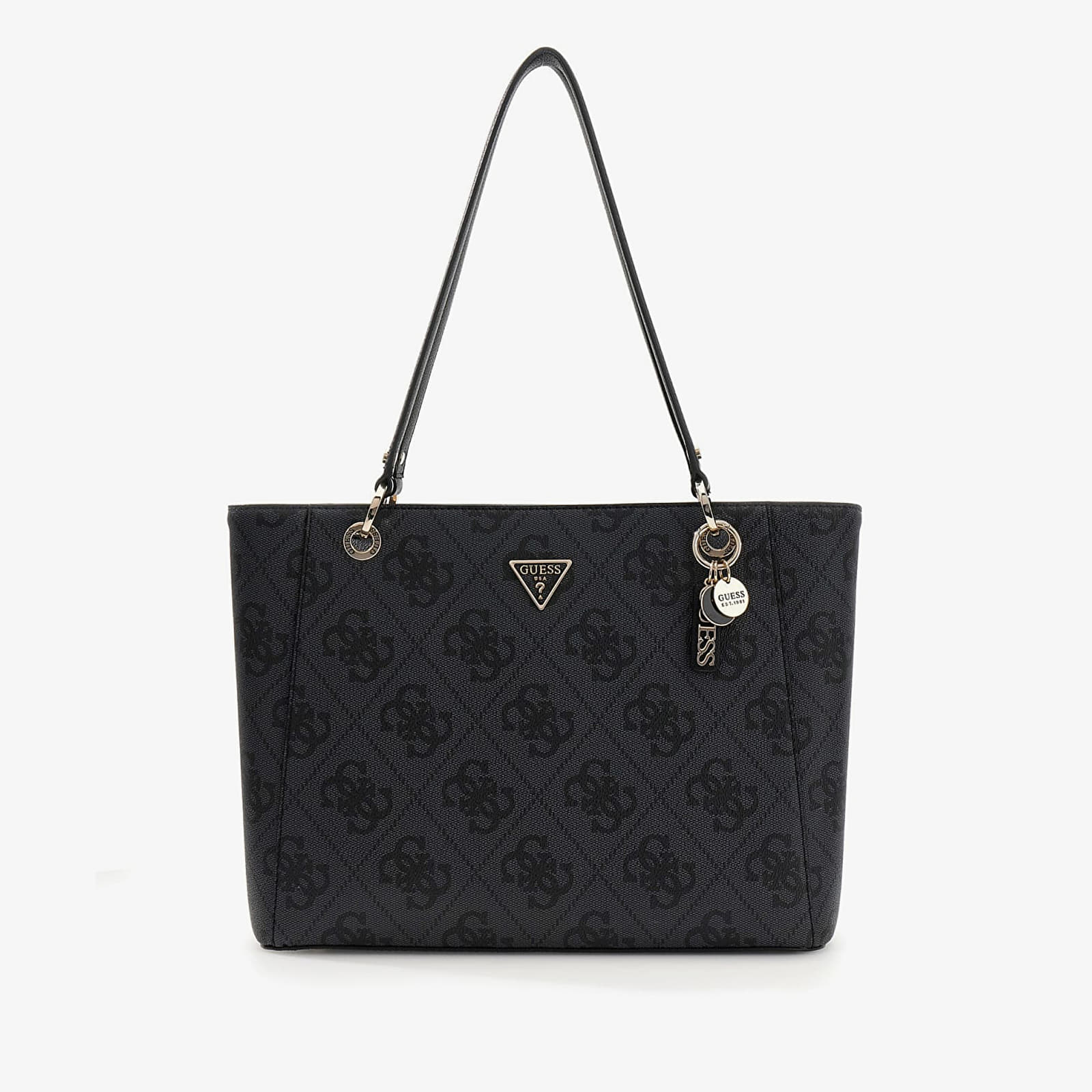 Rankinės GUESS Noelle II Tote Coal Logo