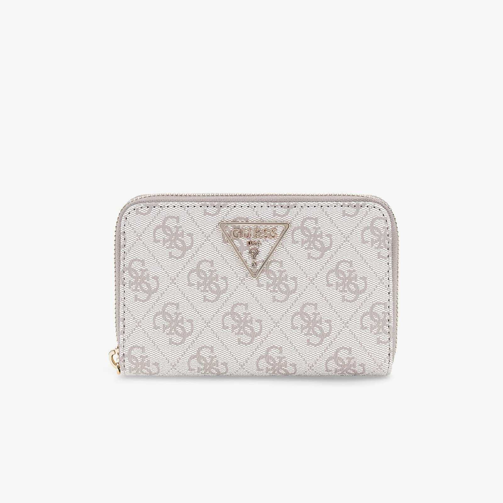 Портфейл GUESS Laurel II Slg Med Zip Around Dark Taupe Logo Universal