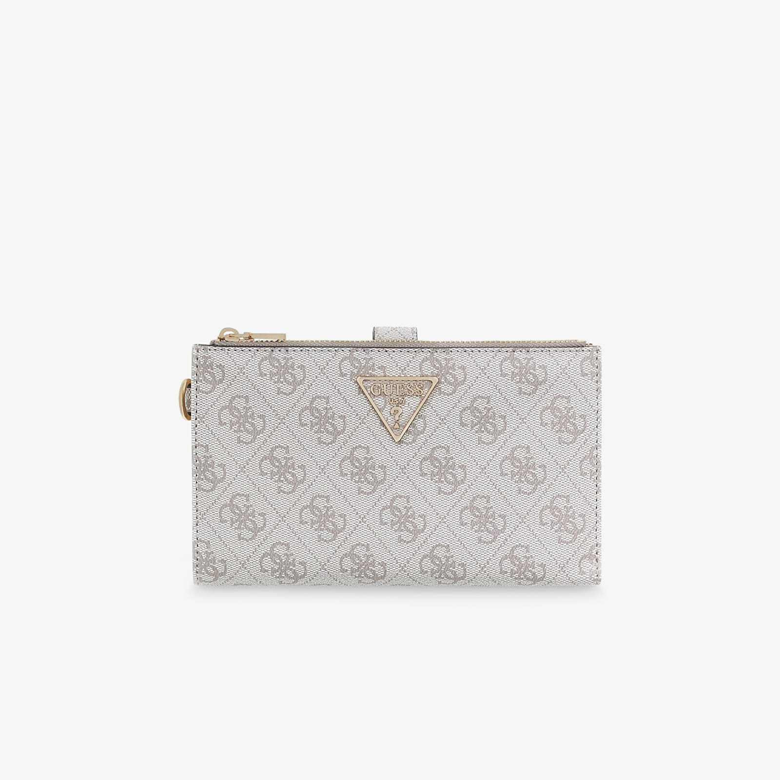 Портфейл GUESS Laurel II Slg Double Zip Organizer Dark Taupe Logo Universal