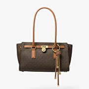 Michael Kors Sm Ew Shoulder Tote Brown/ Acorn