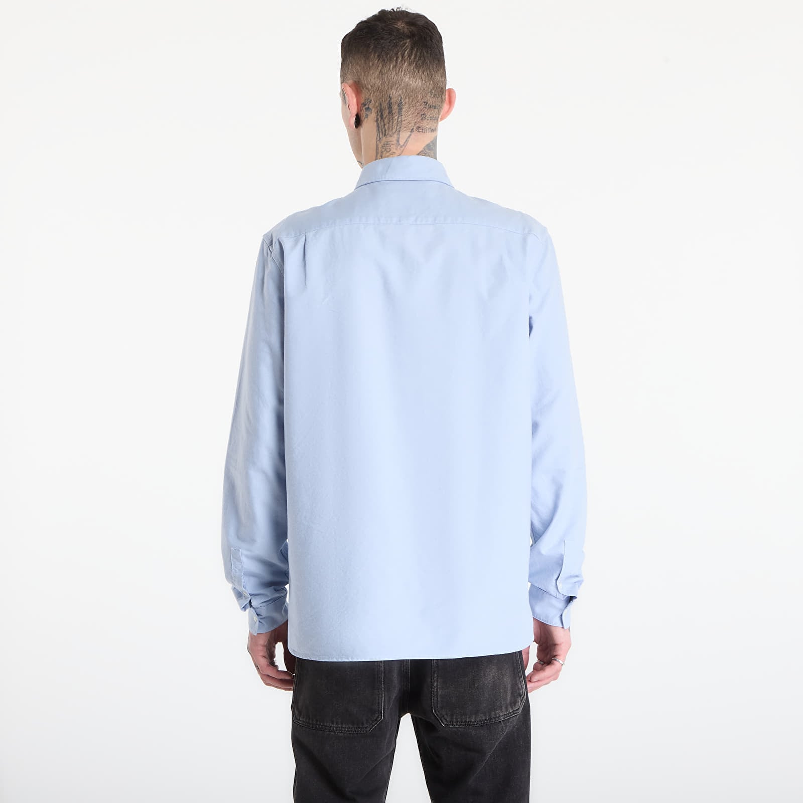 Herren-Hemden FRED PERRY Oxford Shirt Light Smoke