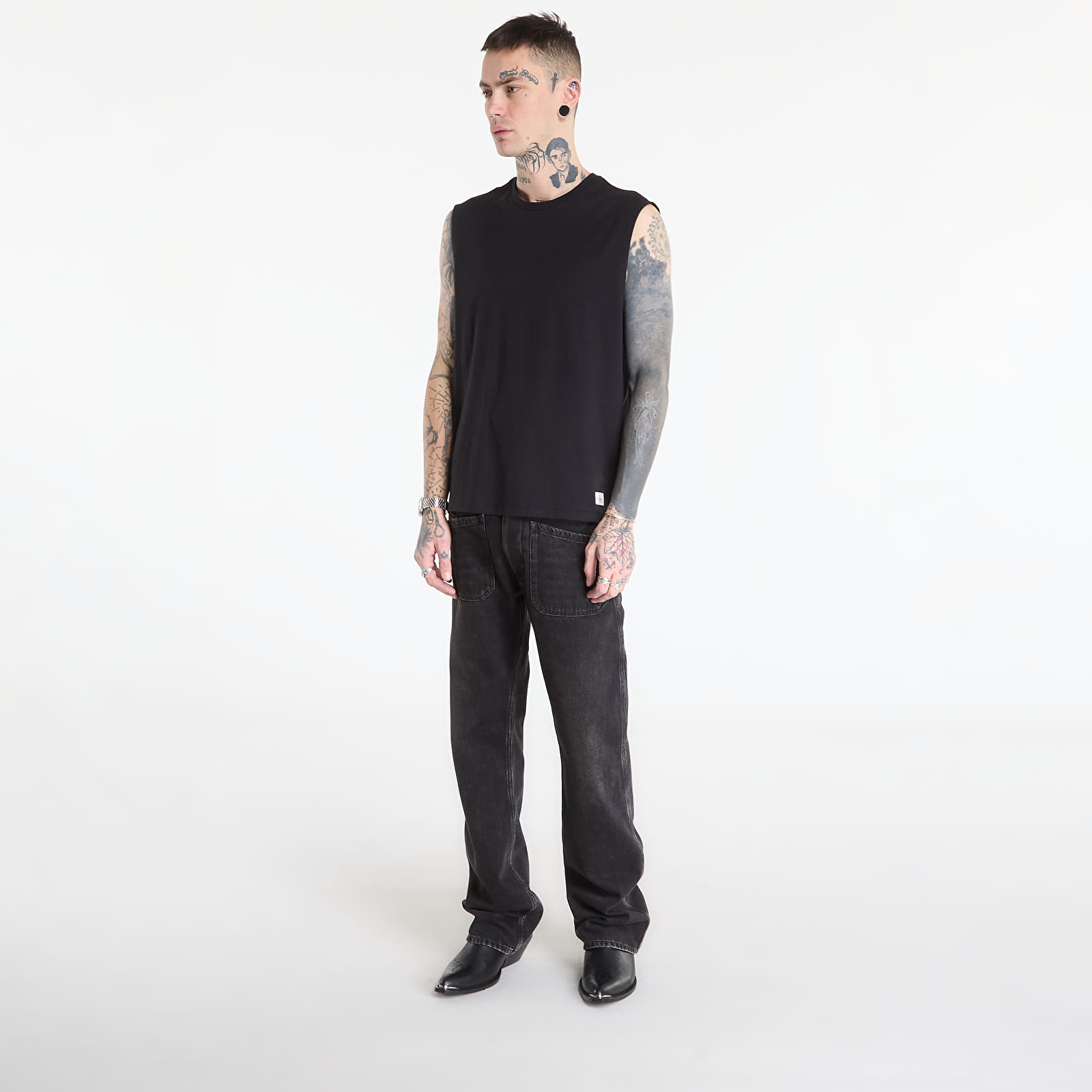 Oberteile Calvin Klein Jeans 30S Jersey Badge Mus Black