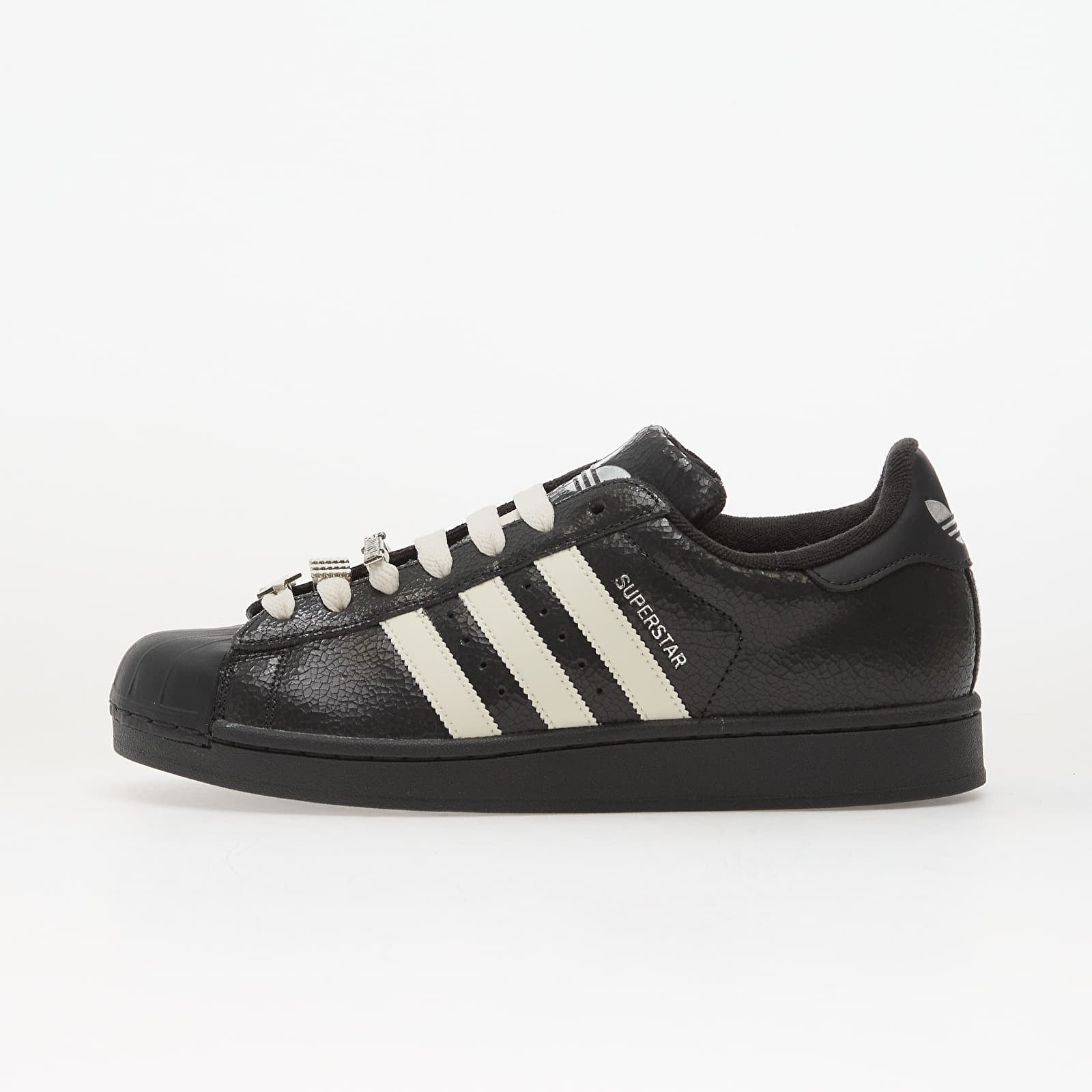 Chaussures et baskets femme adidas Superstar II W Carbon/ Off White/ Silver Metallic
