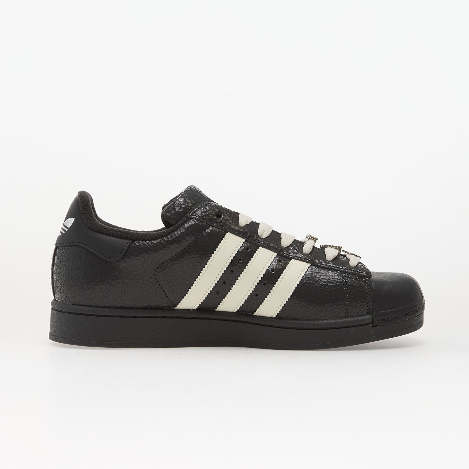 Chaussures et baskets femme adidas Superstar II W Carbon/ Off White/ Silver Metallic