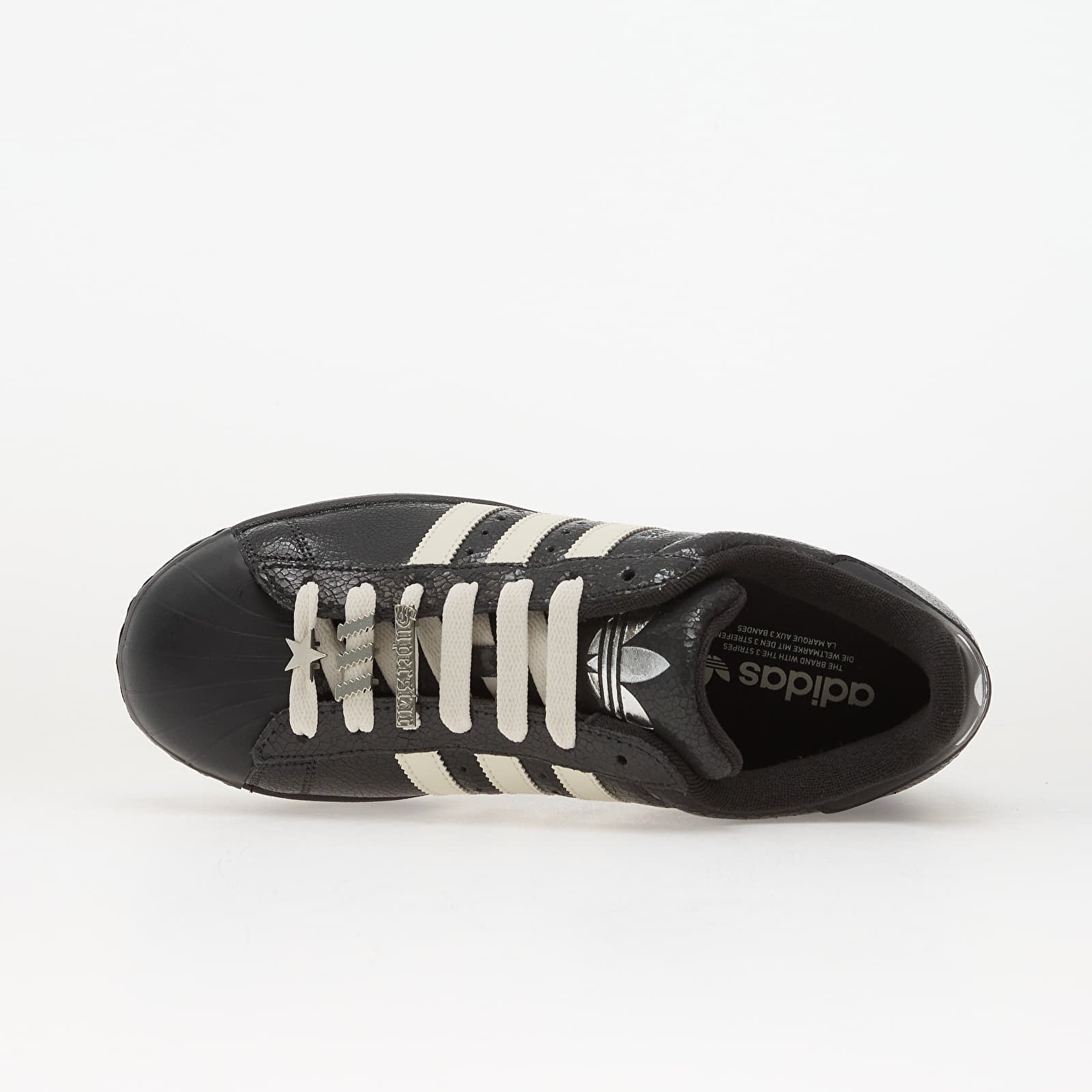 Chaussures et baskets femme adidas Superstar II W Carbon/ Off White/ Silver Metallic