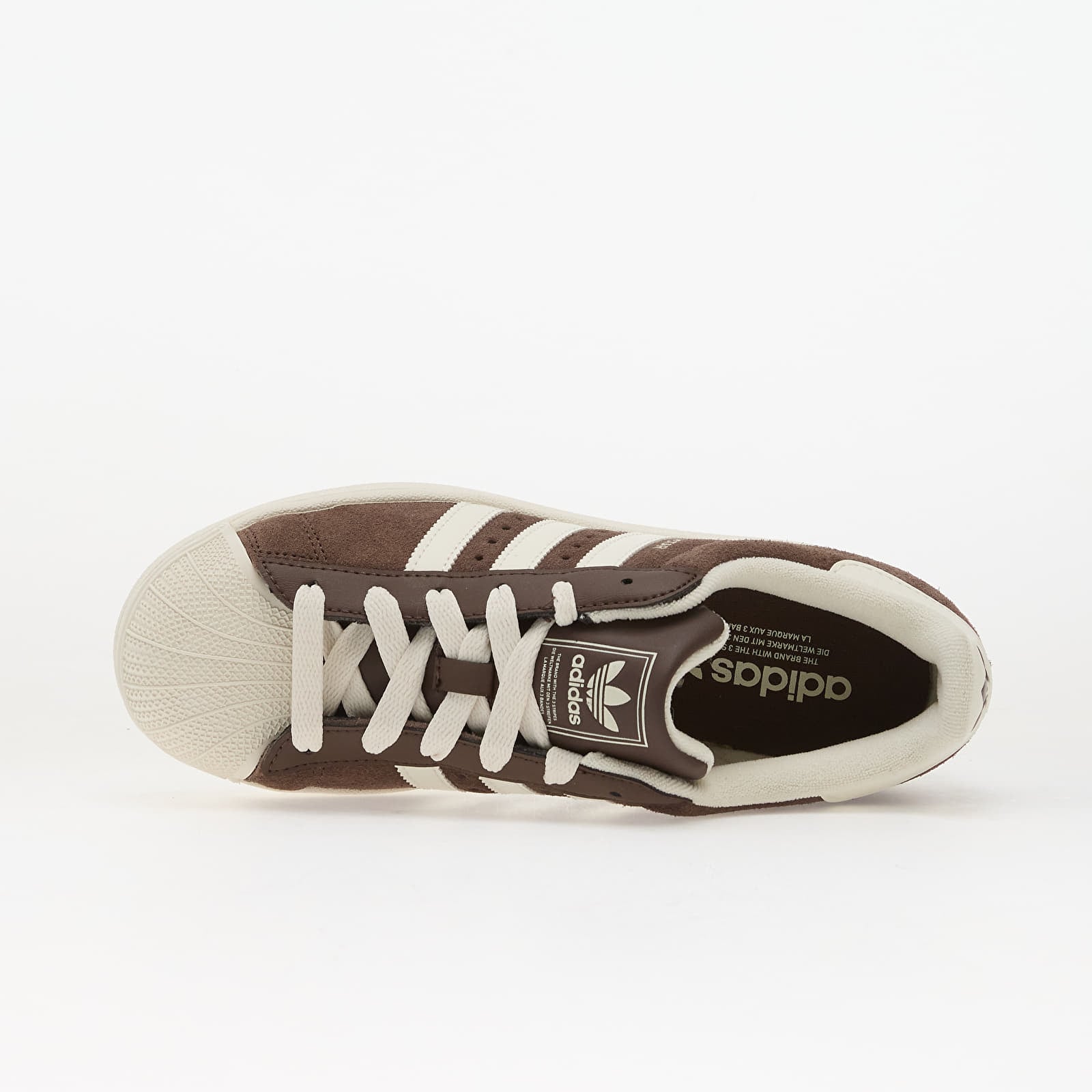 Sneakers und Schuhe für Frauen adidas Superstar II W Shale Brown/ Off White/ Gold Metallic