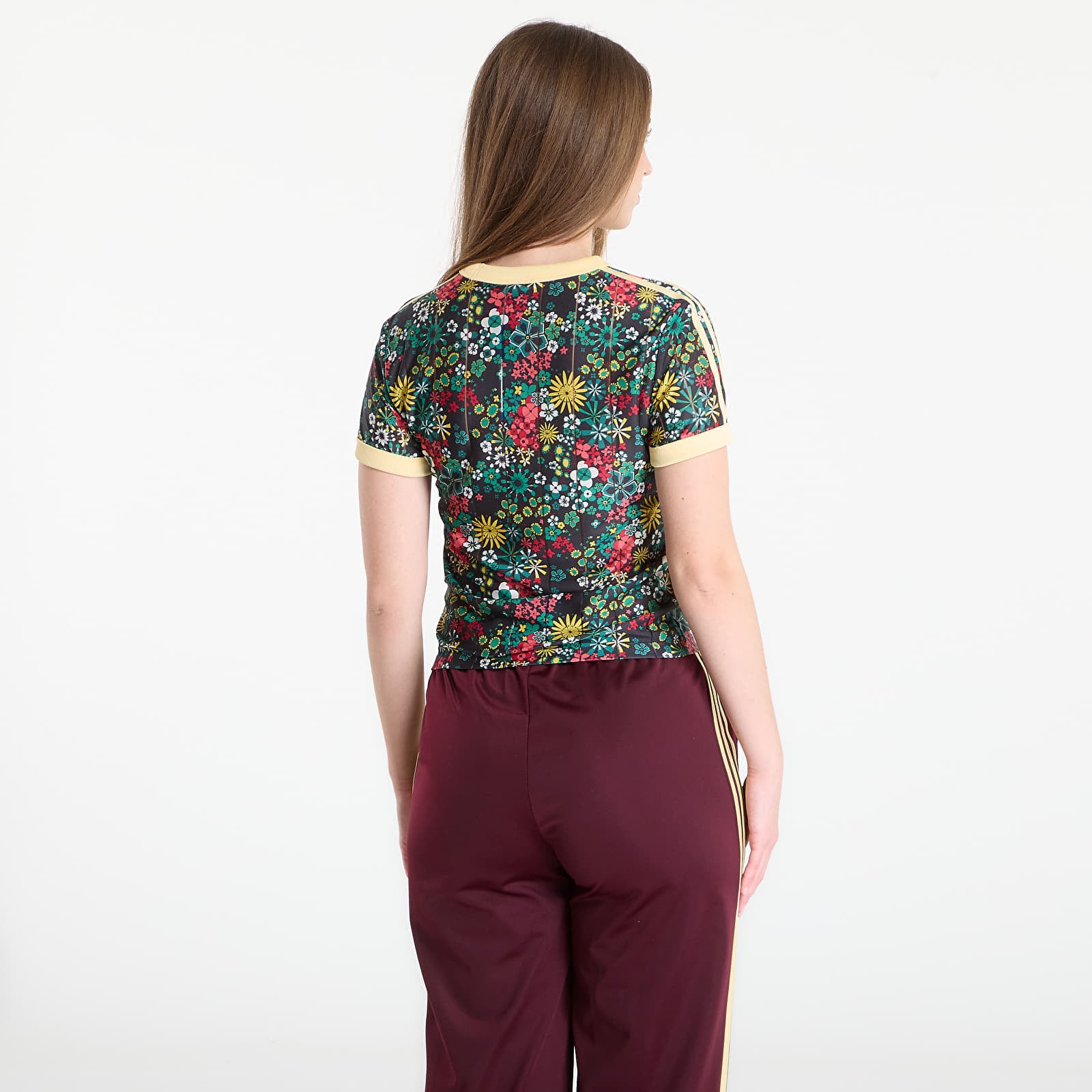 Ženske majice kratkih rukava adidas 3S Tee Slim Black/ Bright Green/ Cgreen/ Eqtyel