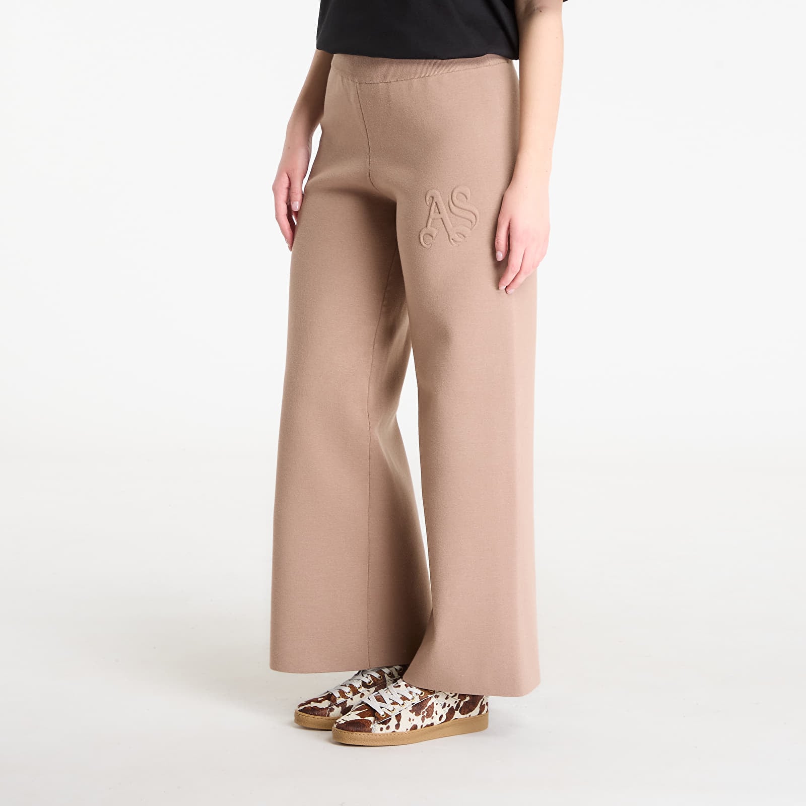 Pants AllSaints Sonny Knit Trouser Pine Bark Brown