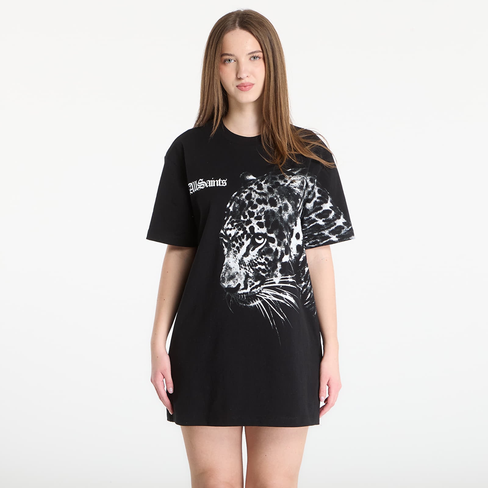 T-shirt AllSaints Zaya Tee Dress Black L