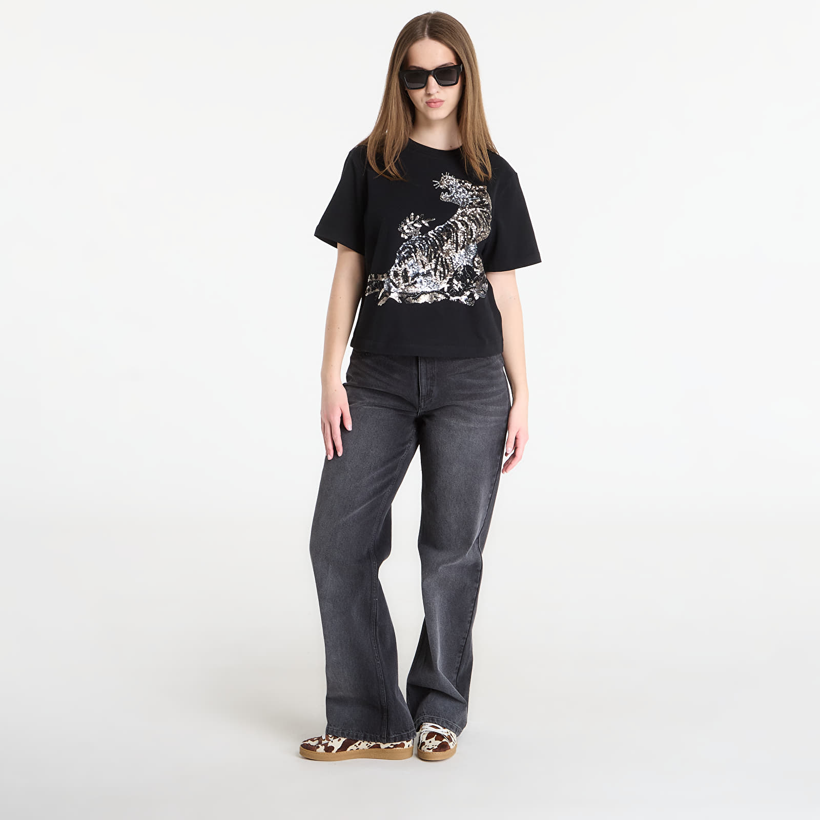 T-shirts  AllSaints Pounce Lisa Tee Black