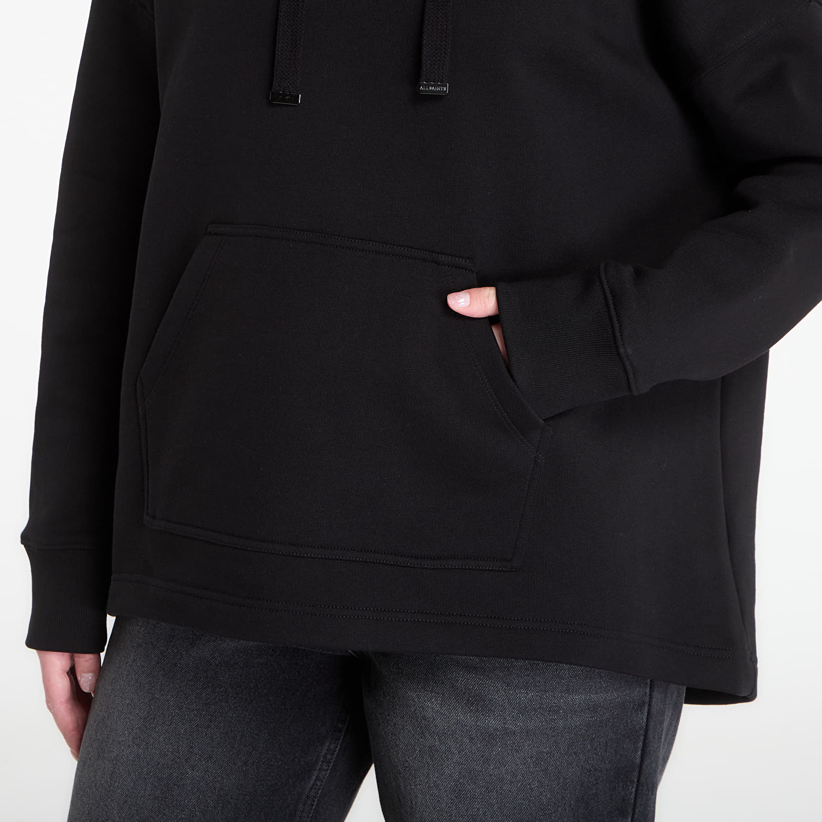 Puloverji   AllSaints Cora Etie Hoody Black