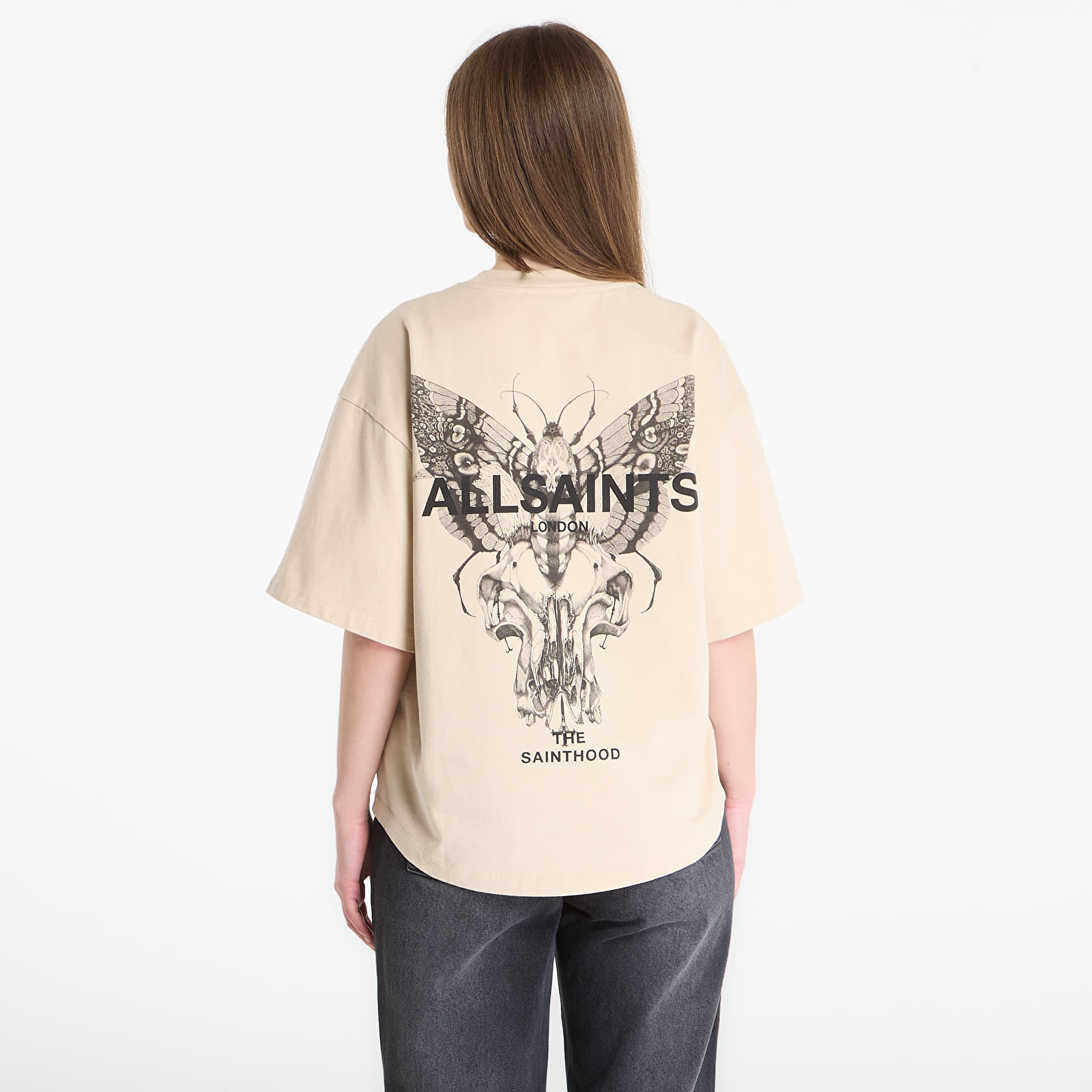 T-skjorter AllSaints Halis Amelie Tee Sandy White