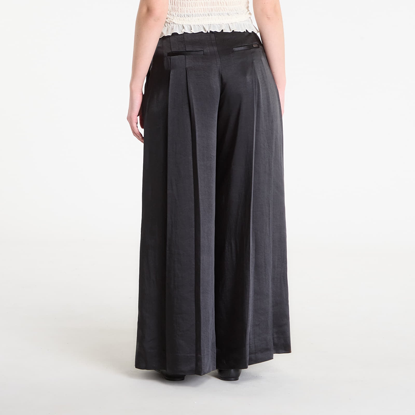 Pantalon AllSaints Poppy Satin Trouser Black