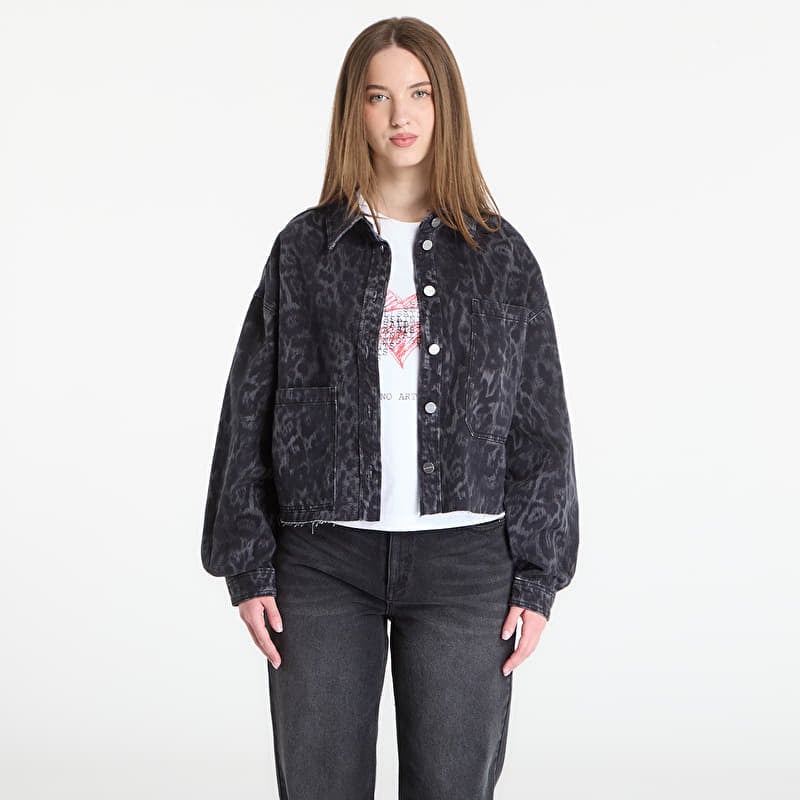 Куртка AllSaints Nicky Denim Shacket Leppo Black