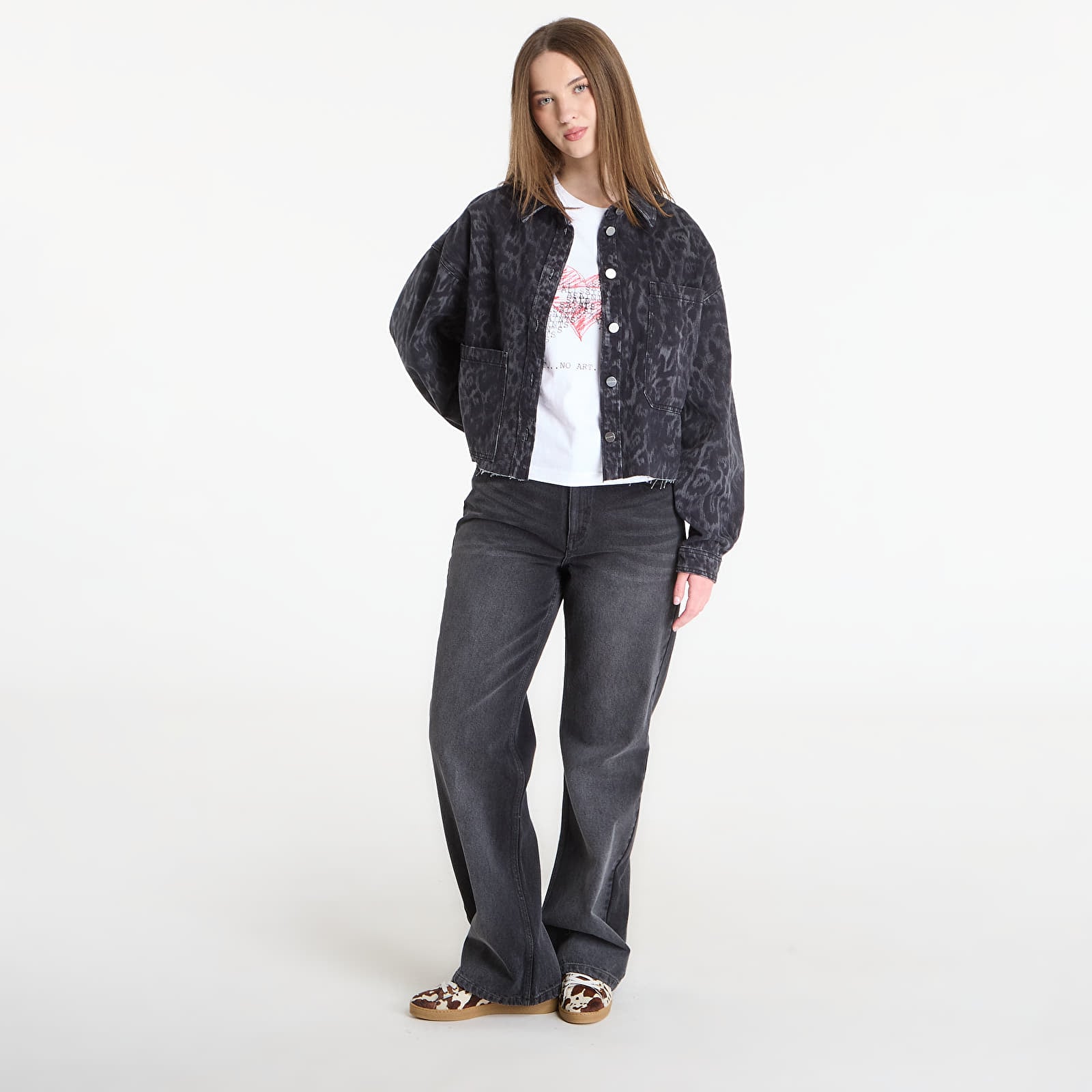 Якета AllSaints Nicky Denim Shacket Leppo Black