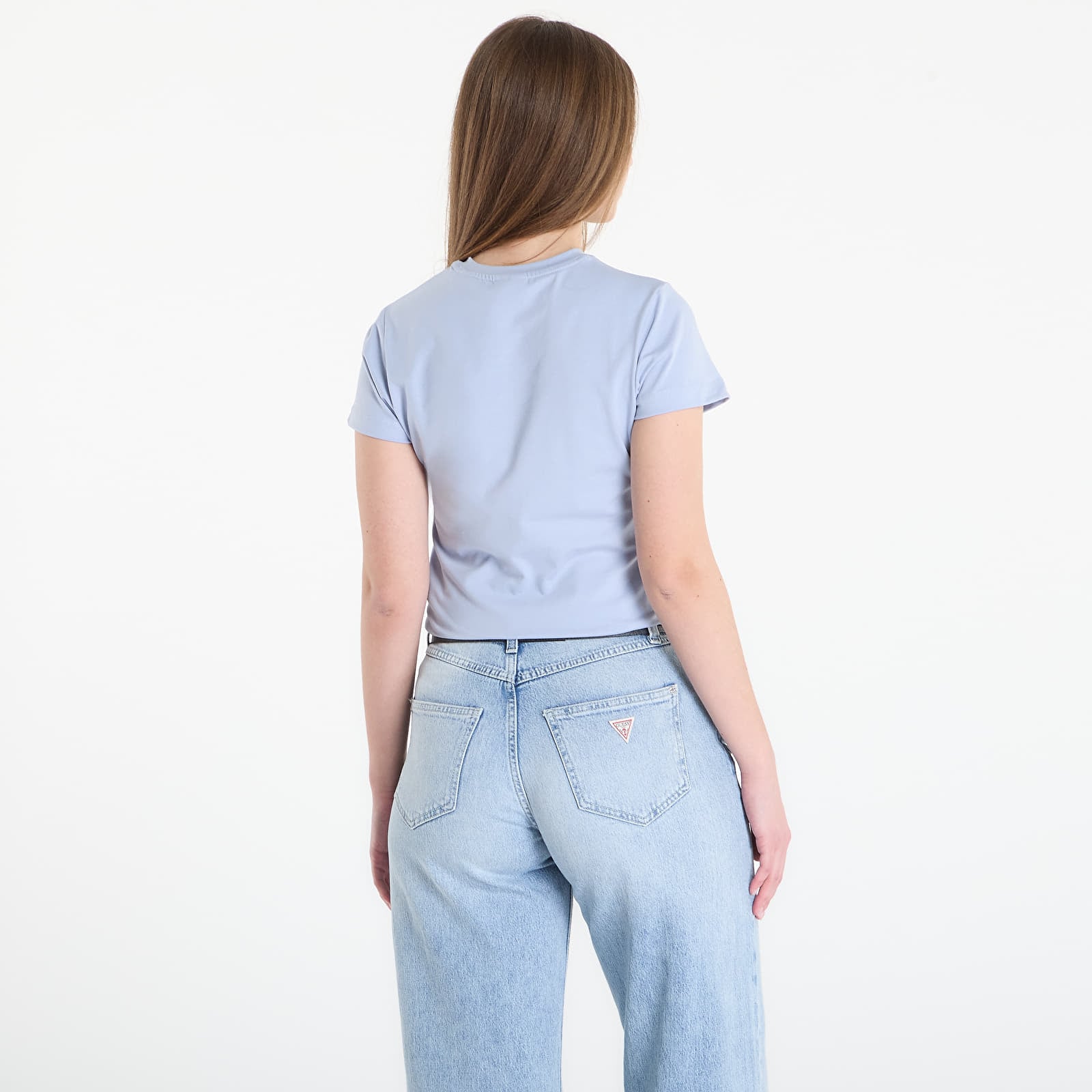 Pólók GUESS Colette Ss Tee Peaceful Blue