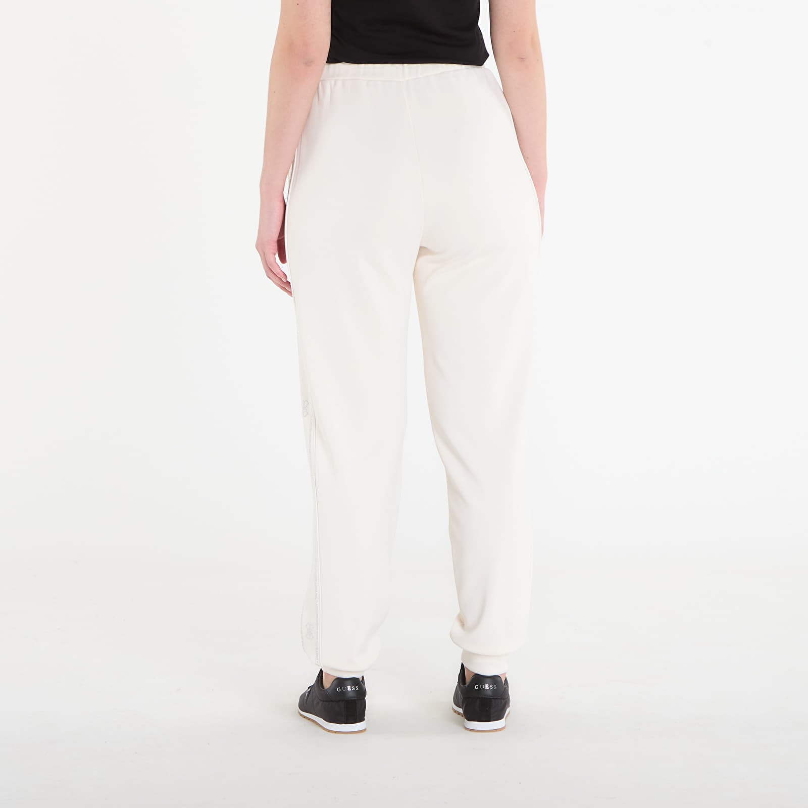 Joggingbukser GUESS Octavia Jogger White Glam