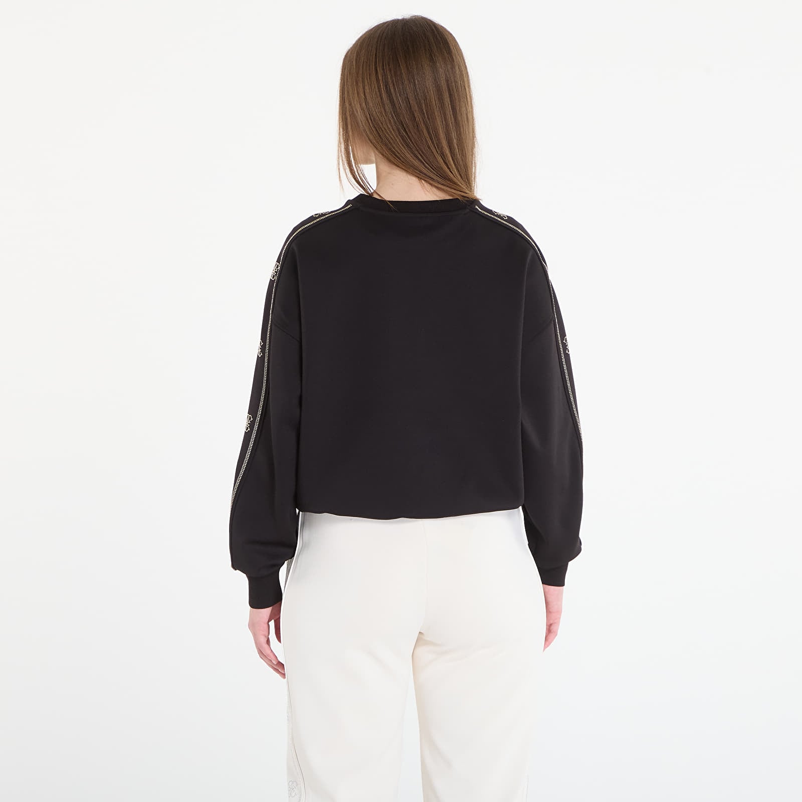 Bluzy GUESS Octavia Cn Sweatshirt Jet Black