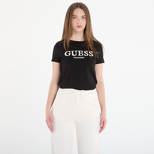 T-Shirt GUESS Giuditta Cn Ss T-Shirt Jet Black
