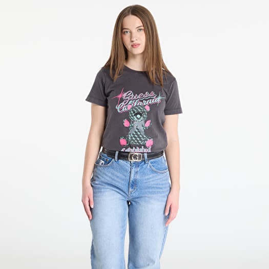 Тениска Guess Jeans Ss Cn Guess Bear Tee Jet Black Multi