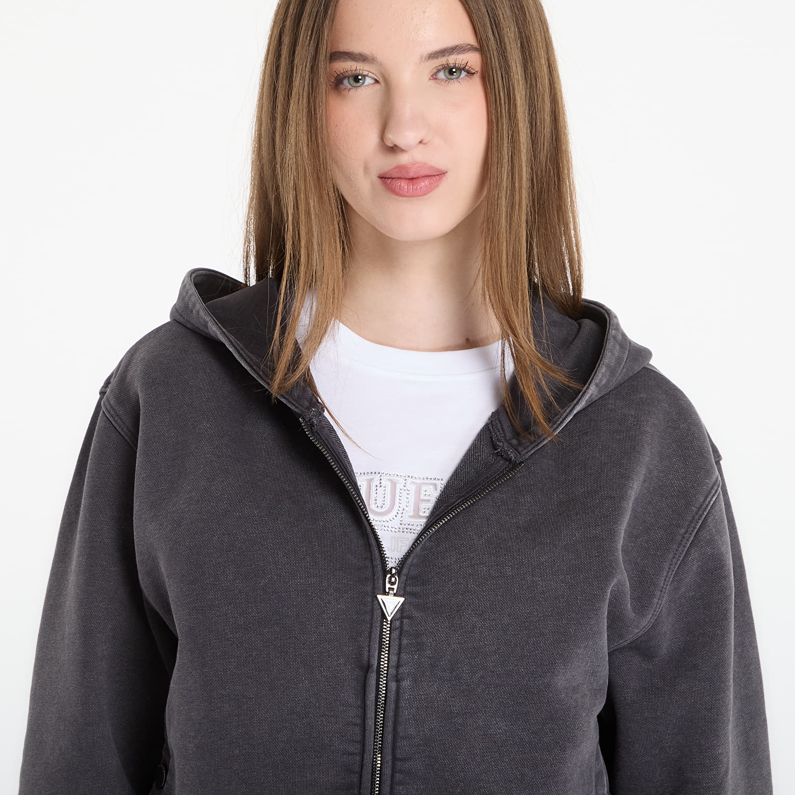 Hoodies and sweatshirts  Guess Jeans Hooded California Sweatshirt Jet Black Multi